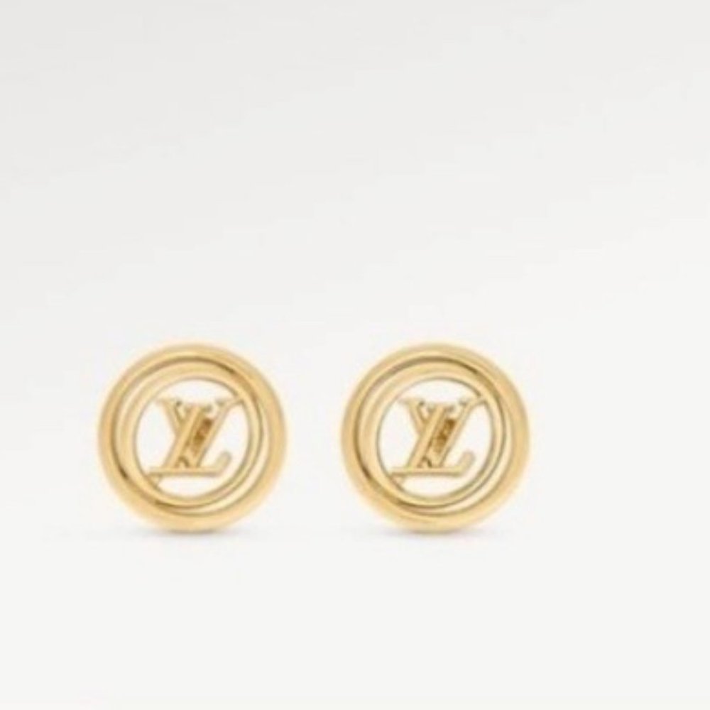 Louis Vuitton Stellar 3D Logo Hoop Earrings